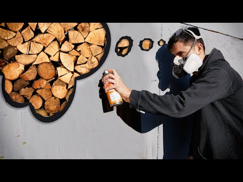 I try painting Realistic WOOD (and people ♥️ LOVE IT!)