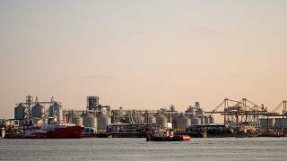 YouTube video thumbnail: Romania Says Seven People Missing After Fire on San Marino-Flagged Tanker in Black Sea