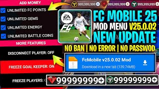 FC MOBILE MOD MENU V25.0.02 - FC Mobile 25.0.02 Mod Apk Gameplay