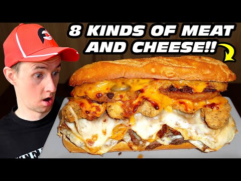 2kg "Esttik" Sandwich Challenge is LOADED with 8 Kinds of Meat and Cheese!!