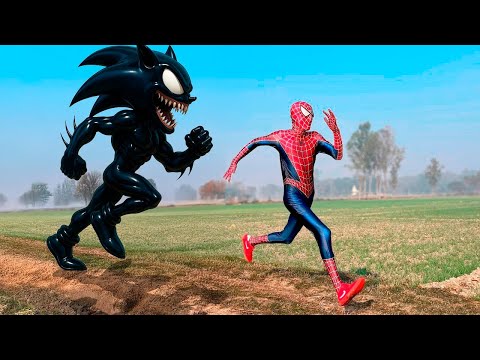 Homem Aranha e o Sonic Malvado 😱 | Filme 1 hora