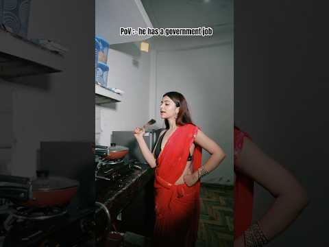 Sarkari naukari wale pati ke lie khana banane mai kesi sharam? ❤️ #riyapandey