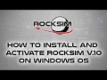 RockSim 10 Installation and Activation