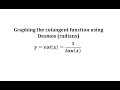 Understanding the Graph of Cotangent Function