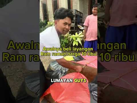 Beli layangan ram raman malah nangsang#shorts #minivlog #bocilwargads #maspreman