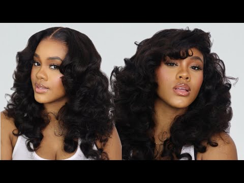 Salon-Quality Fuller Density Wig 😍🤩New Style Thick Layered Bouncy Wavy Glueless Wig | Megalook Hair