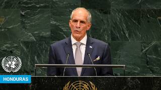 YouTube video thumbnail: Honduras - President Addresses United Nations General Debate, 81st Session