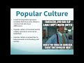 Popular Culture and Folk Culture Dynamics