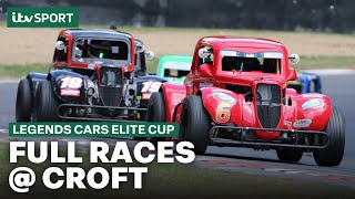 FULL RACES: Legends Cars Elite Cup | Round 9 - Heat 1, 2 & Final @ Croft 2025 | ITV Sport