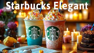 Elegant Starbucks Coffee Jazz ☕ Bossa Nova Instrumental Music For Stress Relief, Great Moods