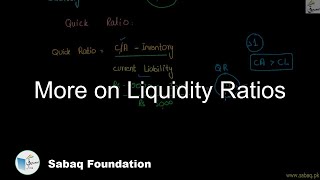 More on Liquidity Ratios