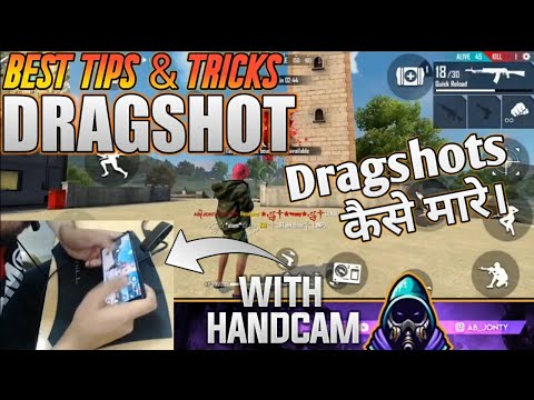 TIPS AND TRICKS FOR DRAGSHOT WITH HANDCAM - #JONTYGAMING - GARENA FREEFIRE BATTLEGROUND
