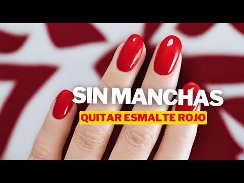 Quitar el color rojo de tus uñas SIN MANCHAS 💅🏼♥️