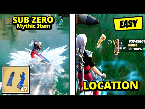 *SECRET* Mortal Kombat MYTHIC Gameplay - Sub Zero's KOMBAT KIT Locations (Fortnite)