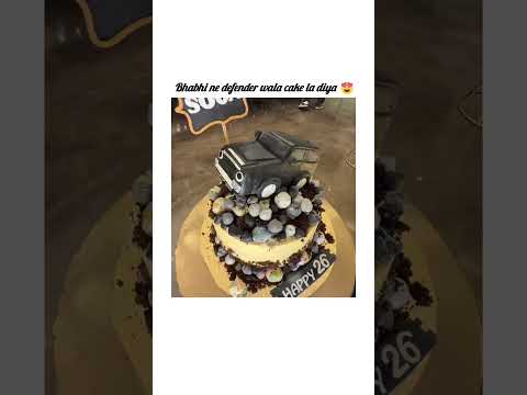 defender wala cake 🎂 #ytshorts #trending #souravjoshivlogs @souravjvlogs