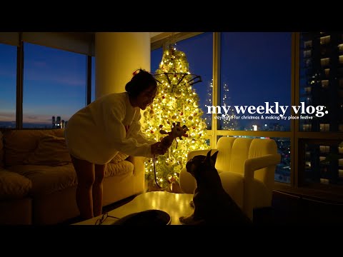 staying in for christmas and making my place festive 🎅🏼