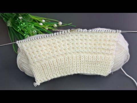 Üç günde yelek örün okadar kolay 🧶İki şiş kolay örgü yelek model 🧶Eays crochet knitting