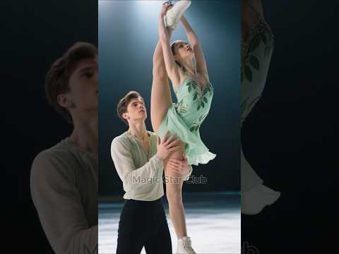 ✨ Lovely & Graceful Skating Performance ⛸️ #ailookbook #iceskating #dance #sports
