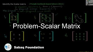 Problem-Scalar Matrix