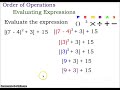 Order of Operations Practice in Algebra 1