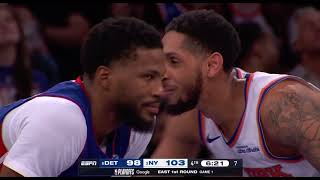 Every Bucket from Knicks 21-0 Run East 1st Round Game 1 | Pistons vs Knicks Game 1 2025 NBA Playoffs