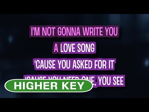 Love Song (Karaoke Higher Key) – Sara Bareilles