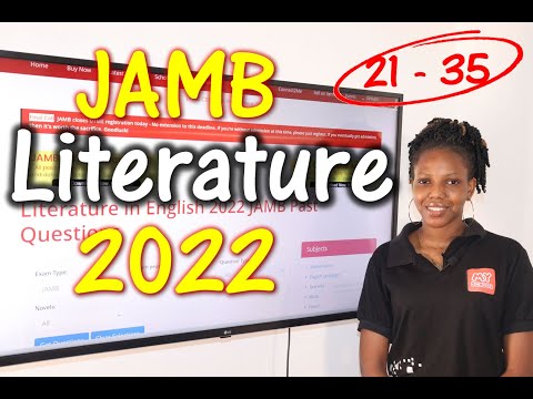 JAMB CBT Literature in English 2022 Past Questions 21 - 35