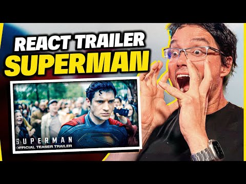 REACT SUPERMAN | TRAILER TEASER OFICIAL - ESTOU IMPRESSIONADO! #einerd