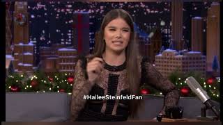 Hailee Steinfeld with Jimmy Fallon