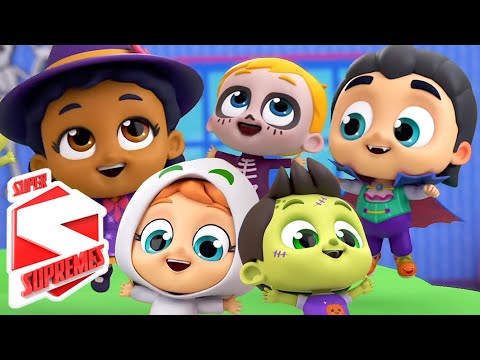 Five Little Monsters, Halloween Nursery Rhymes And Spooky Cartoon Videos