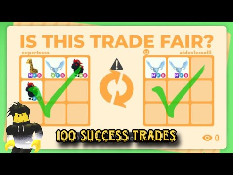 I MADE 100 SUCCESS TRADES in 2 days | Roblox Adopt me!