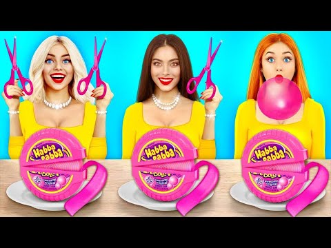 No Hands vs One Hand vs Two Hands Eating Challenge | Funny Moments with Food by RATATA BOOM