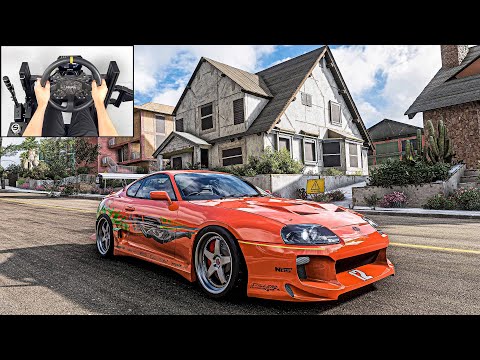 Toyota Supra FAST AND FURIOUS | Forza Horizon 5 | Steering Wheel Gameplay