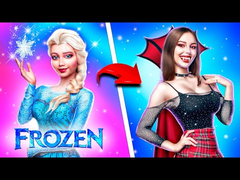 De Elsa à Vampire Populaire! Relooking Extrême La Reine des Neiges!