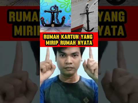 RUMAH KARTUN YANG MIRIP RUMAH NYATA #shorts #short #shortvideo