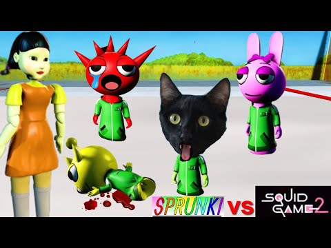 SPRUNKI VS SQUID GAME 2 / INCREDIBOX SPRUNKI ANIMACIÓN VS GATOS YOUTUBERS