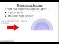 Measuring Angles and Algebraic Concepts