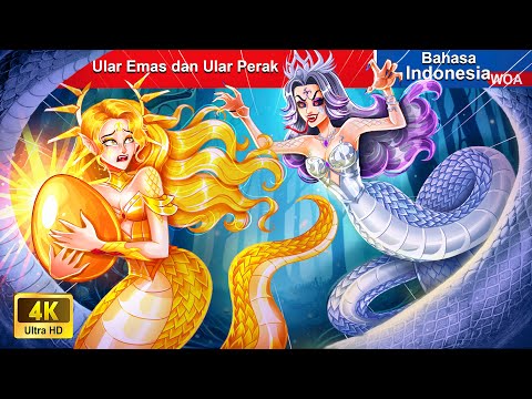 Pertarungan antara Ular Emas dan Ular Perak 🔥🐍 Dongeng Bahasa Indonesia 🌜 WOA Indonesian Fairy Tales