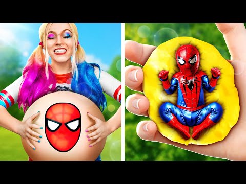 ¡Estoy embarazada de Spider-Man! Divertidas aventuras de un bebé araña 🕷️🤰😂