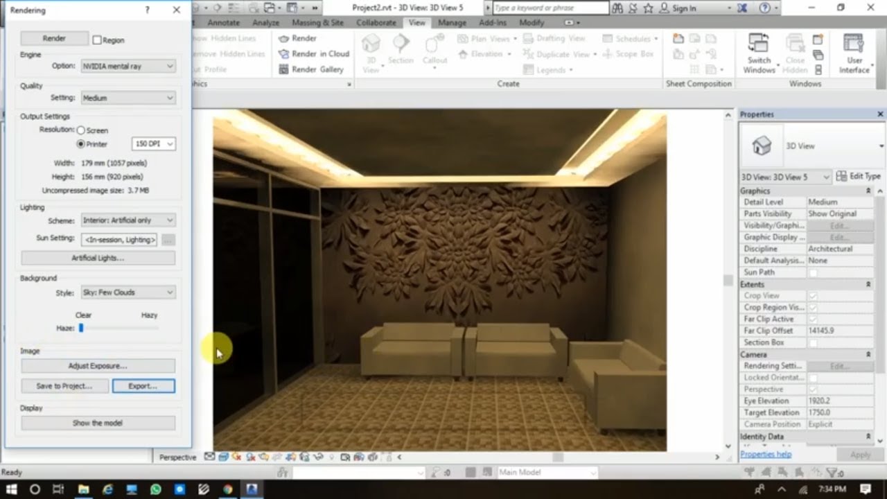 Download Thumbnail For Ceiling Light In Revit Architecture