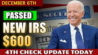 New IRS $600 -BIG CHANGE - Stimulus Check Update Today Dec 6th, 2022