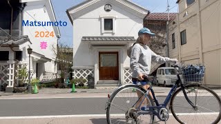 一個人去松本..超浪漫的櫻花＋腳踏車＋散步旅行🌸 🚲🚶🏼‍♀️🚅（還有我喜歡的小狗餅乾🐶🍪)