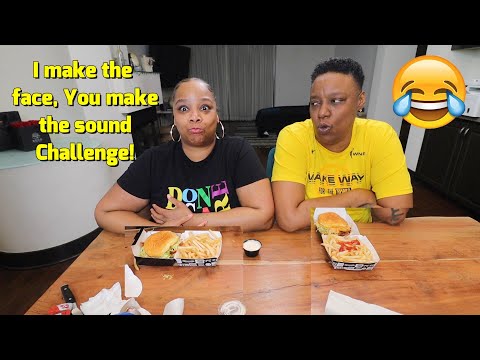 I make the face, You make the sound + Bacon Double Cheeseburger Mukbang!