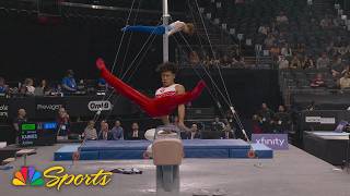 Yul Moldauer returns to U.S. Championships, fights through rough start | NBC Sports