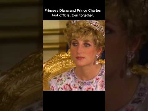 Princess Diana and Prince Charles last official tour together #shorts