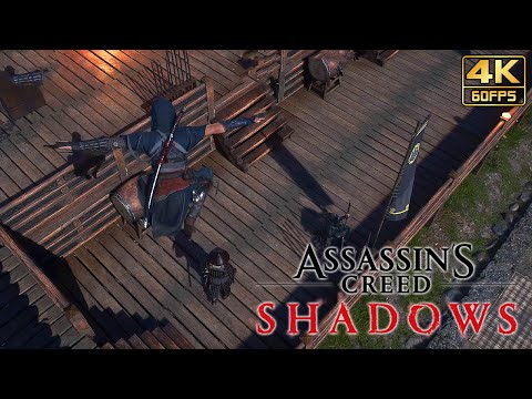 Assassin's Creed SHADOWS - Naoe Stealth NEW Gameplay @ 4K 60ᶠᵖˢ ✔