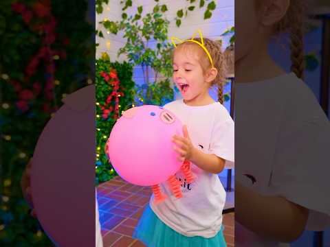 🐽 DIY BOUNCY PIGGY That’s TOO CUTE! 💗 #shorts #kids