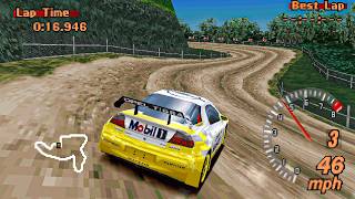 Gran Turismo 2 - Opel Tigra Ice Race Car: Tahiti Dirt Route 3 Reverse