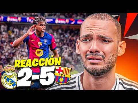 REACCIONAMOS al REAL MADRID 2-5 FC BARCELONA (RIDÍCULO HISTÓRICO)