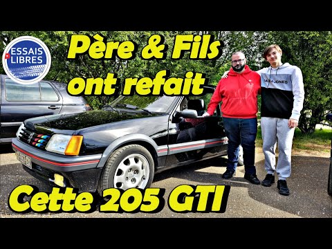 D'ÉPAVE À RUTILANTE ! PÈRE ET FILS REFONT UNE PEUGEOT 205 GTI (Les bombinettes 90 Ep2)